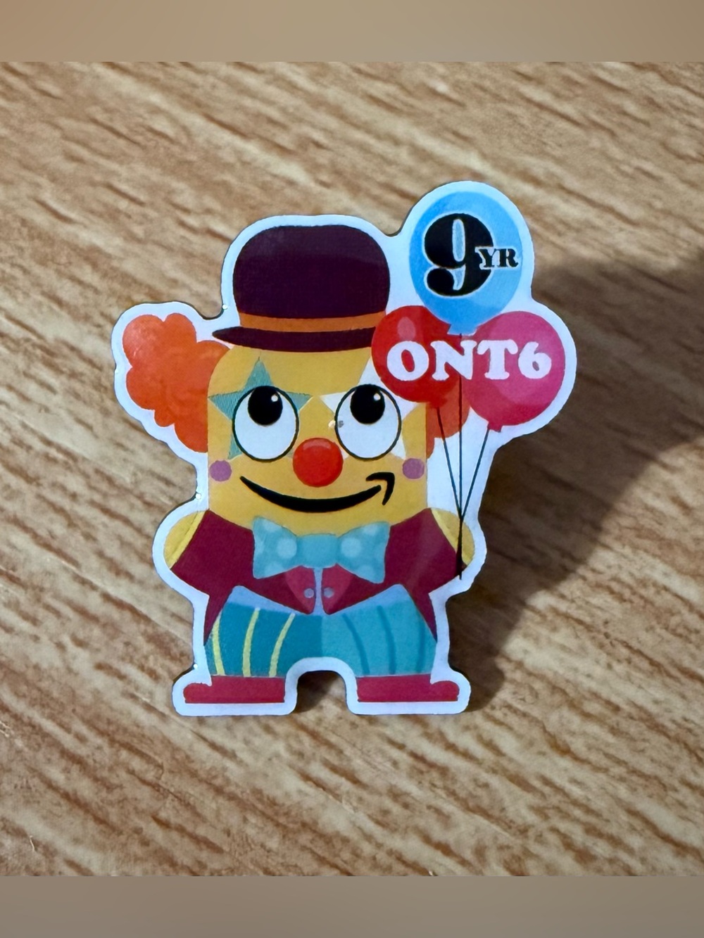Amazon Employee (ONT6) 9 Year Celebration Clown Peccy Pin